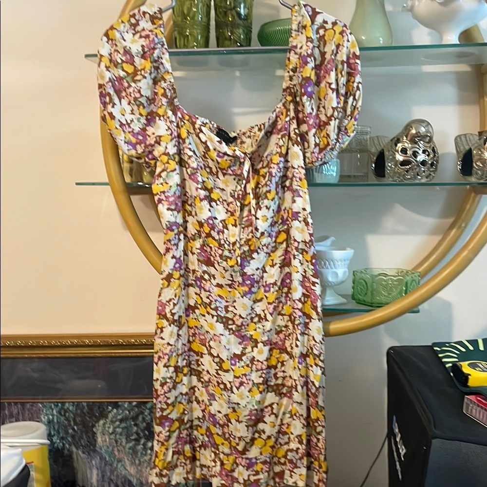 Sanctuary Women's Floral Puff Sleeve Dress 000711